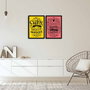 Wallity Juego de 2 Cuadros Decorativos Enmarcados 2PSCT-09